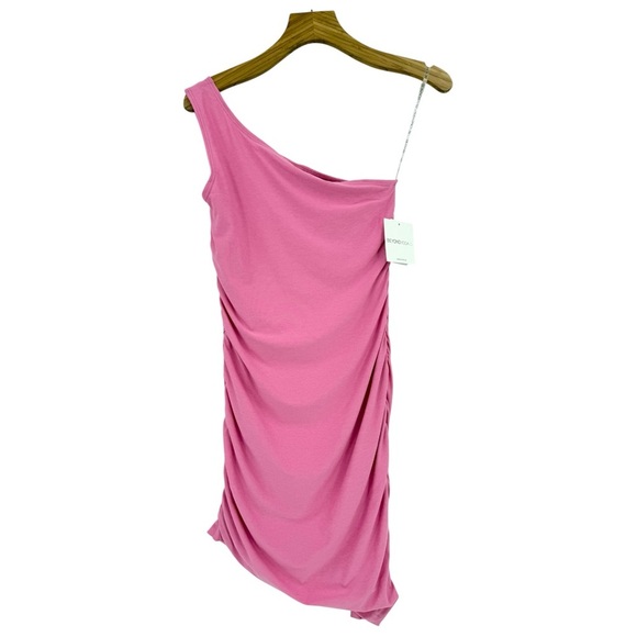 BEYOND YOGA Featherweight Carried Away One Shoulder Dress in Pink Size M - Picture 1 of 10